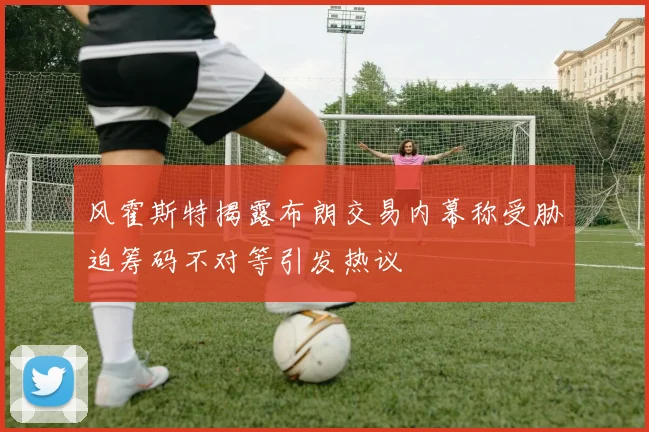 风霍斯特揭露布朗交易内幕称受胁迫筹码不对等引发热议